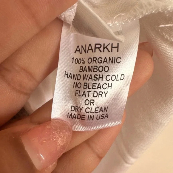 NRK by Anarkh white Tank Blouse 100% Organic Bamboo size Medium - Picture 7 of 7